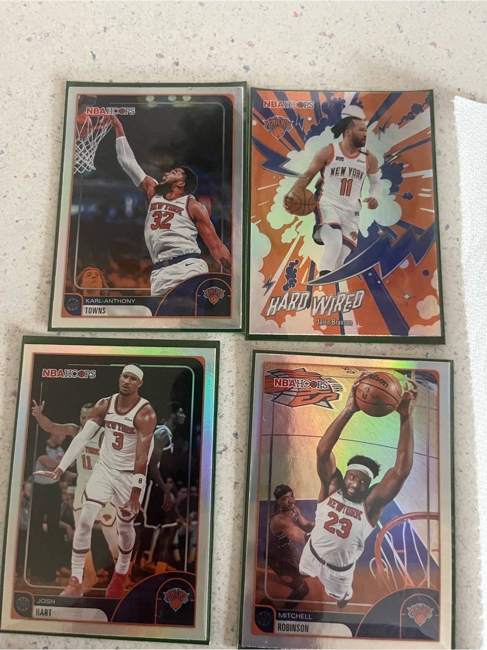 NBA Hoops New York Knicks Basketball Card Lot - Orange/White/Blue